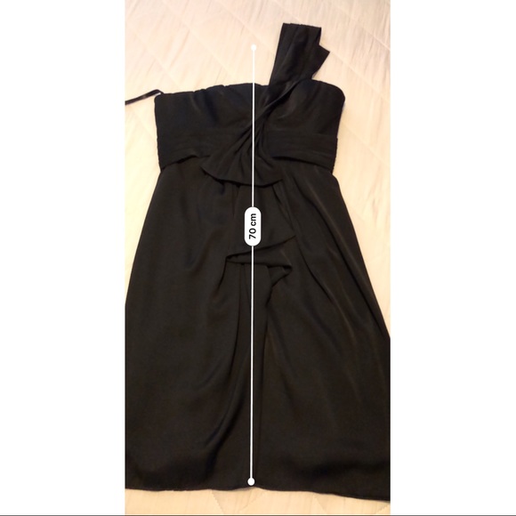 💜BCBG Maxazria One Shoulder Bow Cocktail Dress - Picture 6 of 10